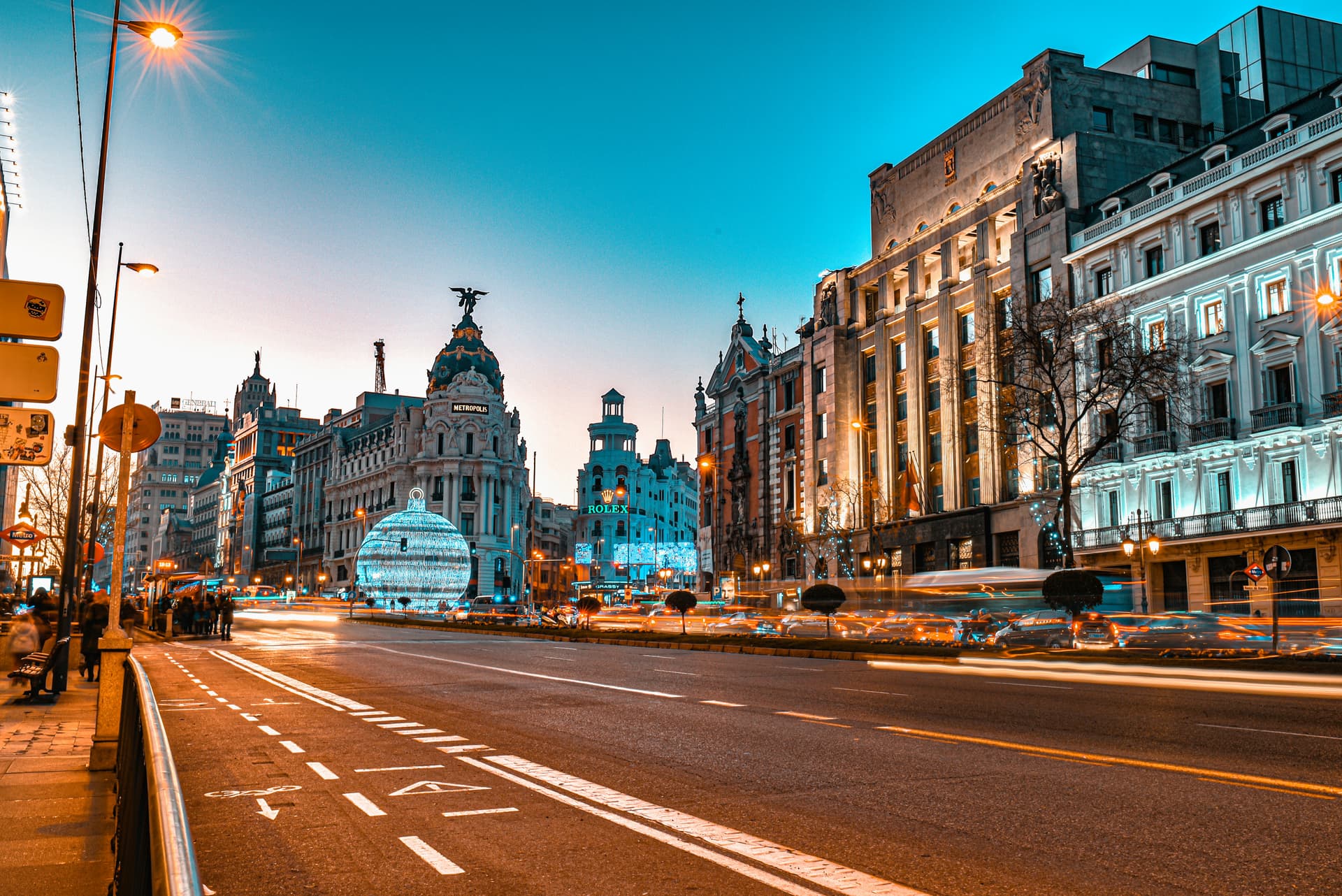 Madrid cityscape with historic buildings and streets