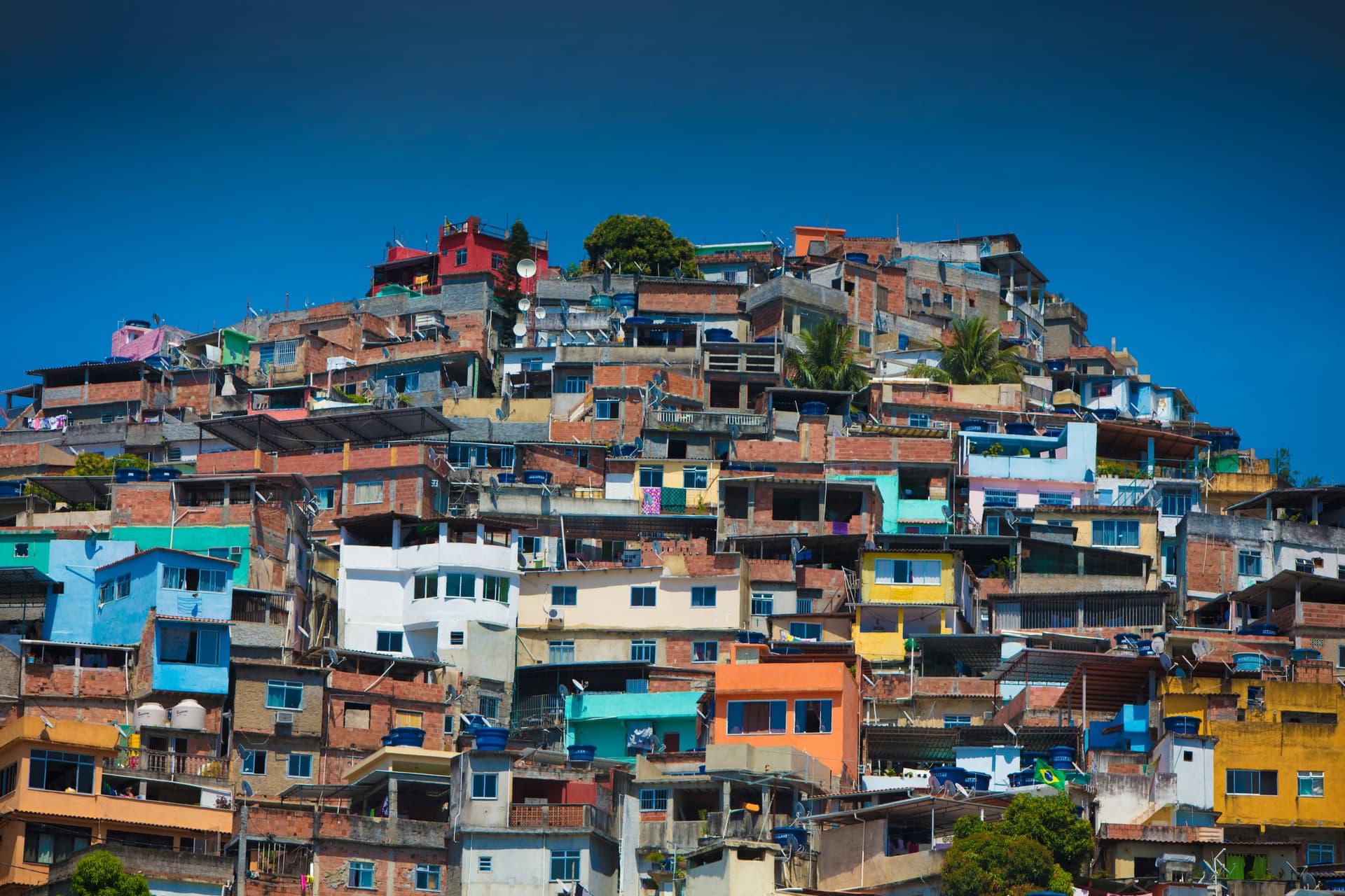 Quiet hidden streets in Rio de Janeiro less touristy neighborhoods