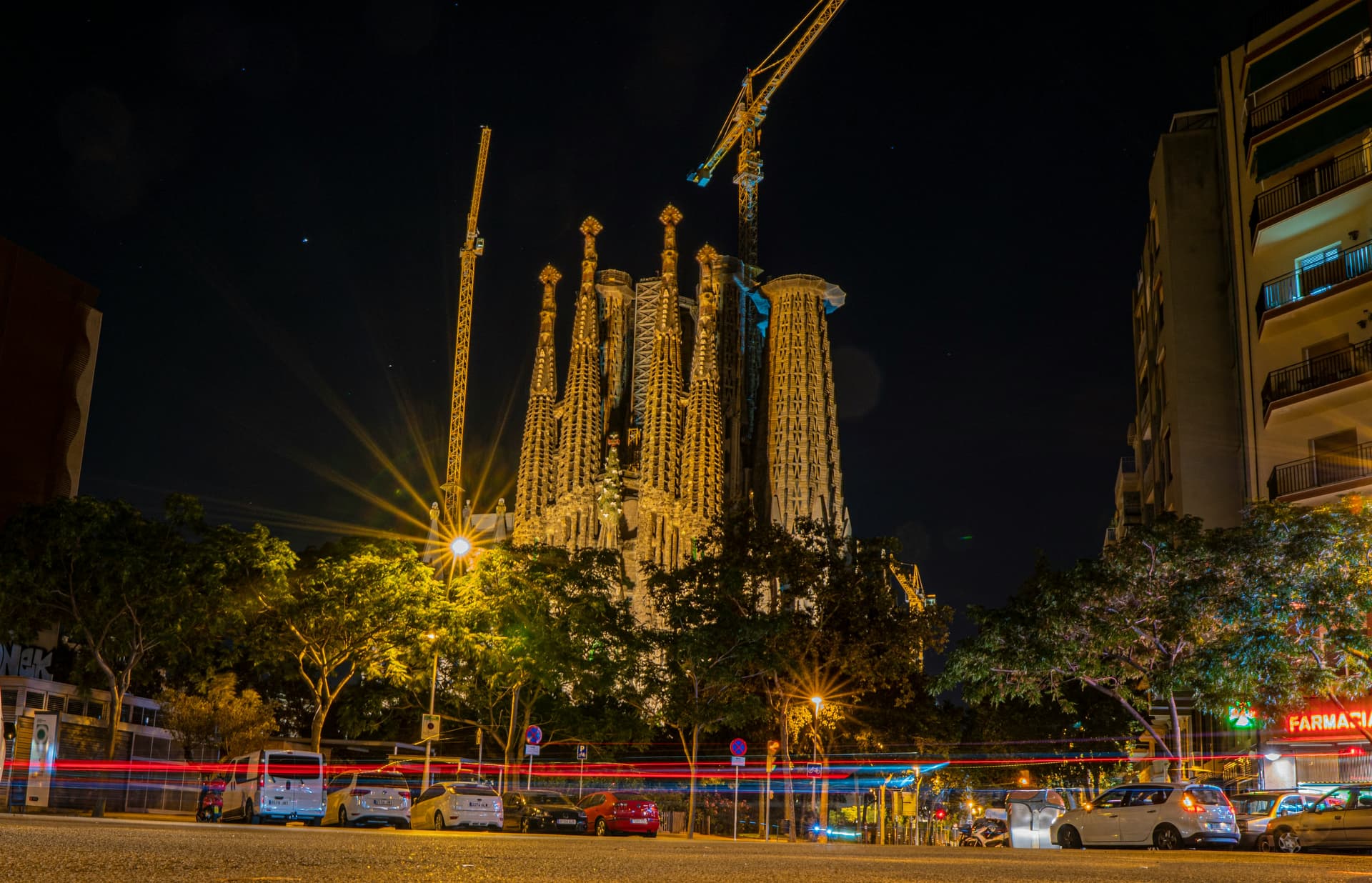 Sagrada FamĂlia in Barcelona by GaudĂ